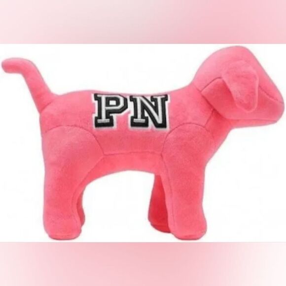 VICTORIA SECRET PINK Plush Stuffed Animals Gold Hope Dog and Pink Nation Dog - Picture 2 of 14